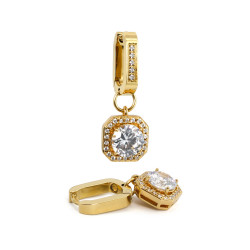 Beauty Gold Square Earrings...