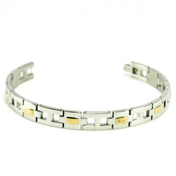 BRLS009 Two Tone Bracelet (SS)