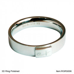 RGRS006 3D Ring Polished (SS)