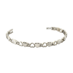 BRLT008 Heart Link Bracelet...