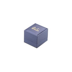 PU Earring Box Dark Blue